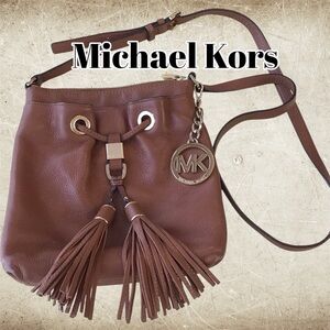 Michael Kors Brown Leather Shoulder Bag